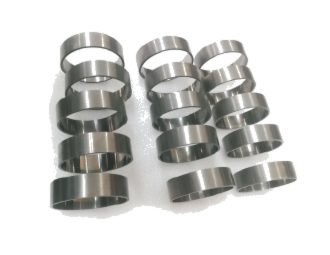 Carbide wear rings for downhole service